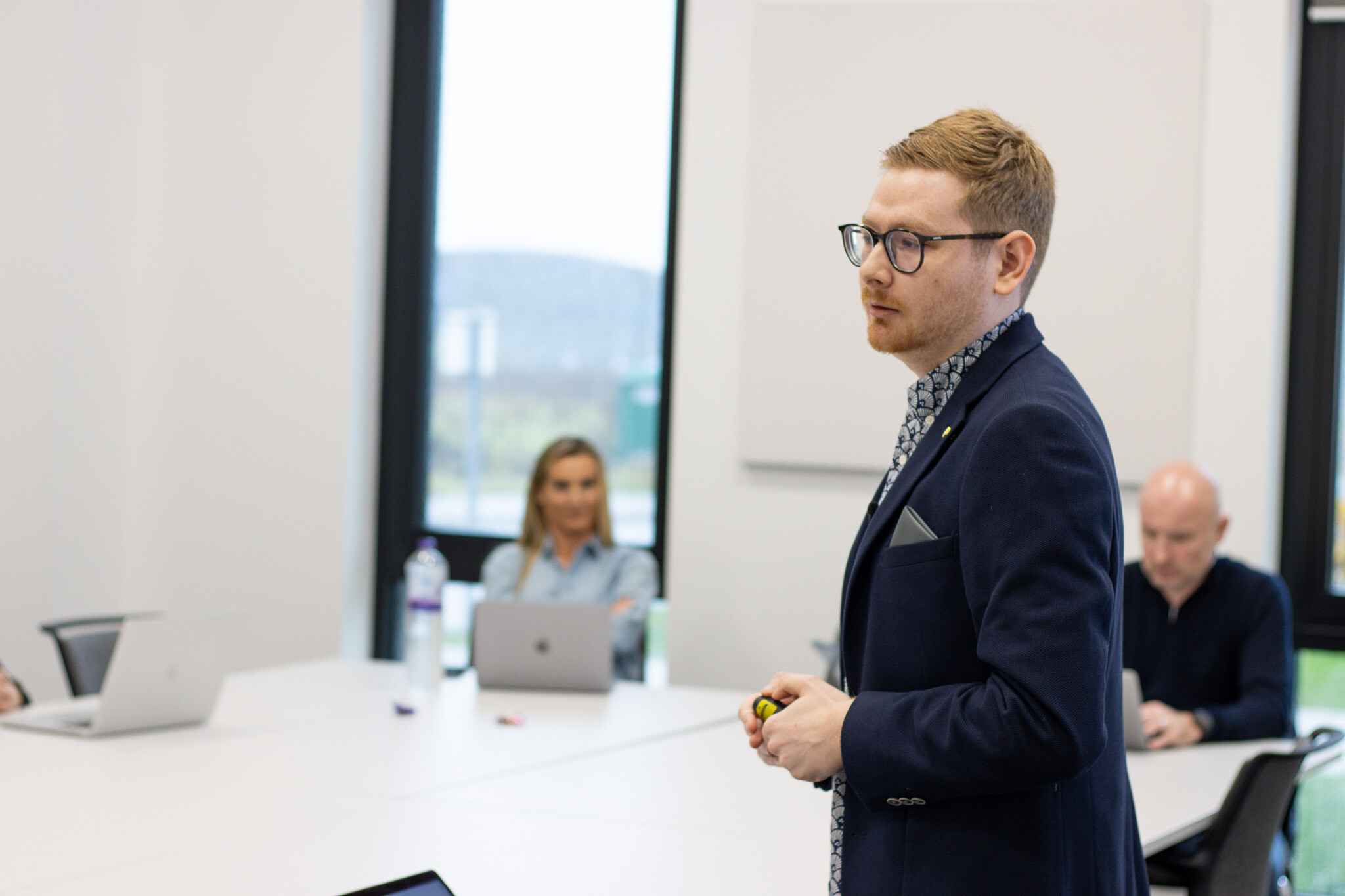 Tom Wardman, delivering a Company Alignment Workshop