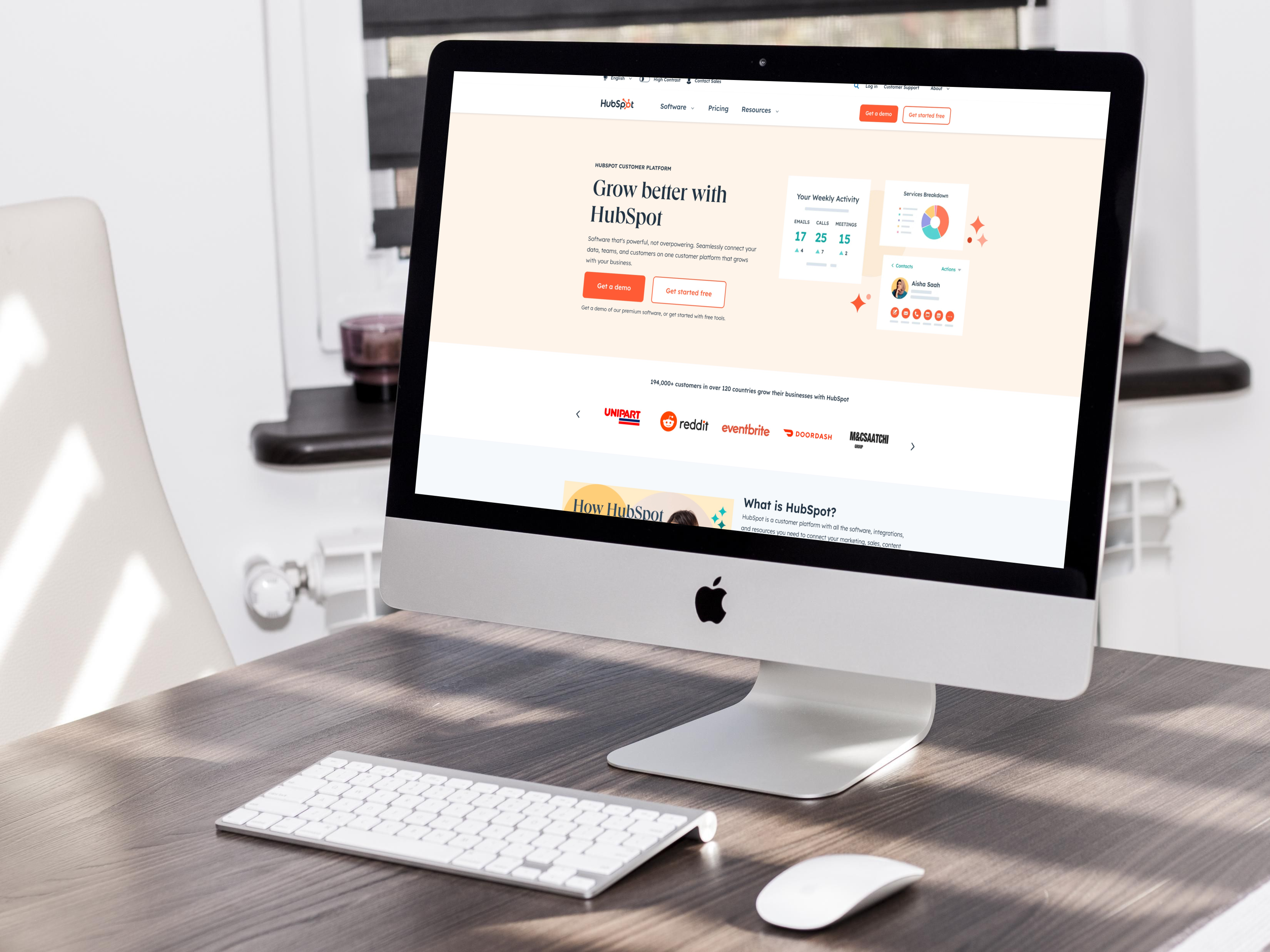 HubSpot homepage