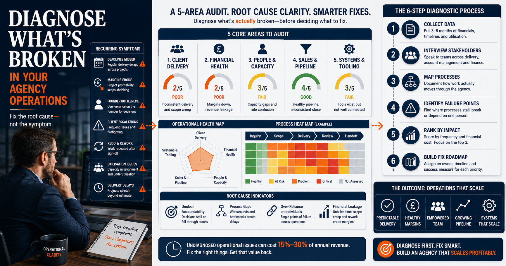 How to Diagnose Broken Agency Operations (and Fix the Right Things)